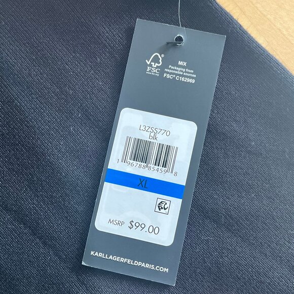 KARL LAGERFELD Paris Women's Sweater XL Blk L3ZSS770 - Picture 4 of 5